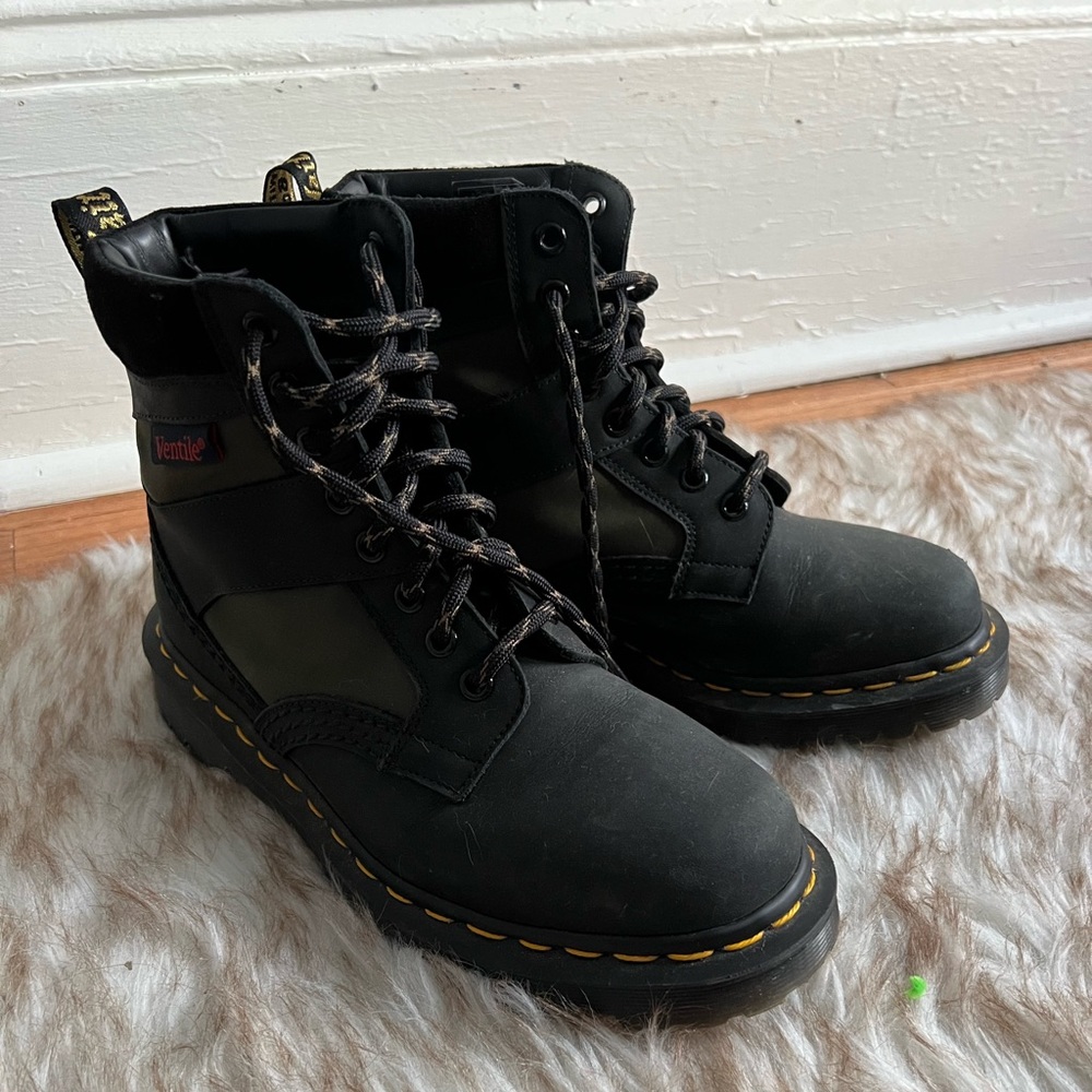 Doc Martins — (Olive/Black) 1410 Pascal Boots
